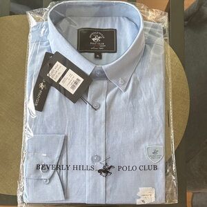 Beverly Hills Polo Club Sky Blue Dress Shirt